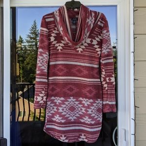 Soft Cowl Neck Sweater Dress